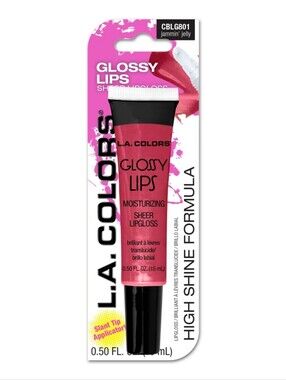 LA Colors Glossy Lips Sheer Lip Gloss, Jammin' Jelly